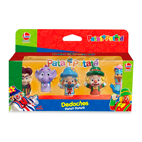Brinquedo Fantoche Dedo Patati Patatá Vinil Atóxico +3 Anos Dedoche Original