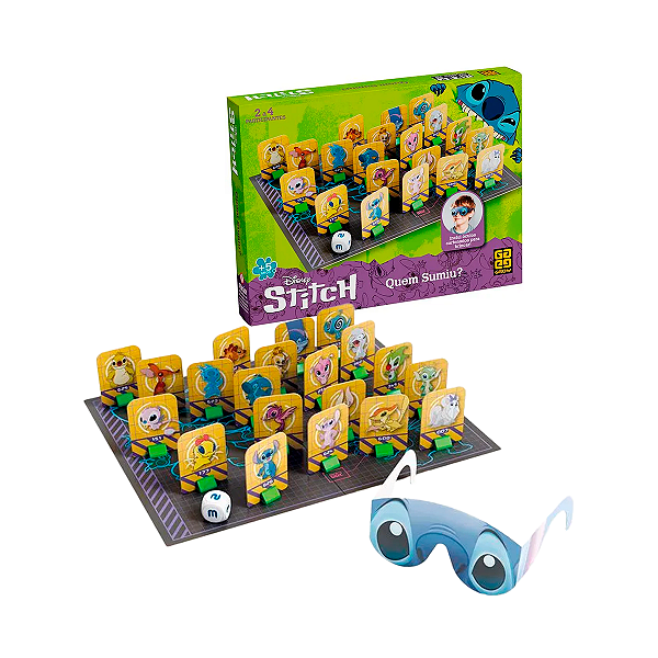 Jogo de Tabuleiro Quem Sumiu? Stitch  Grow