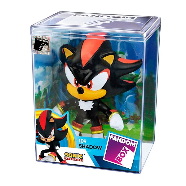 Boneco Vinil Shadow Turma do Sonic Fandom Box Colecionável