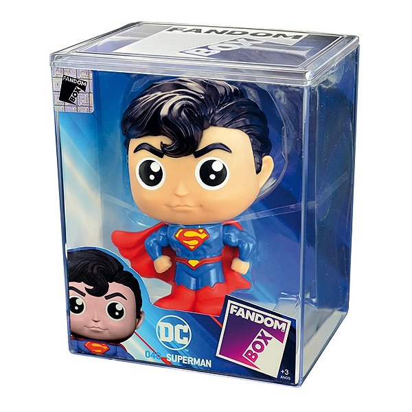 Boneco Vinil Superman Liga da Justiça DC Fandom Box Colecionável