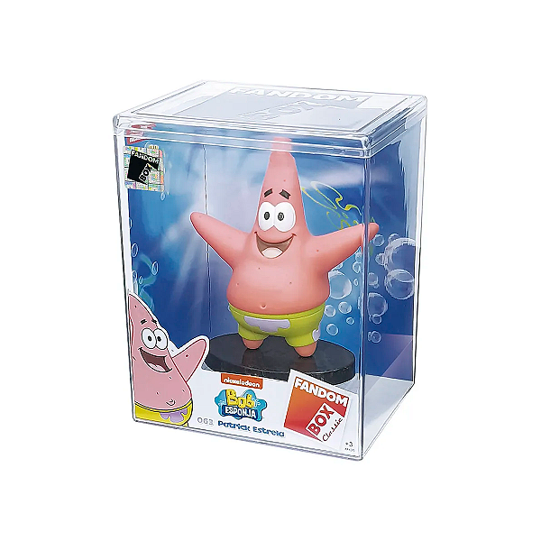 Brinquedo Boneco De Vinil Patrik Estrela Fandom box Colecionável