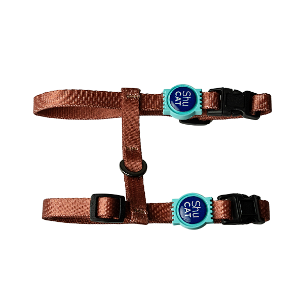 Peitoral H + Guia para Gatos Shucat - Impulso Marrom