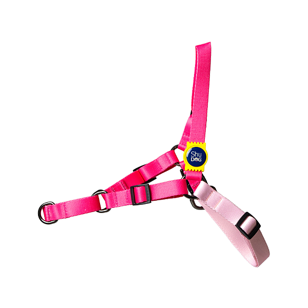 Peitoral Antipuxão para Cachorros  - Hype Rosa Neon