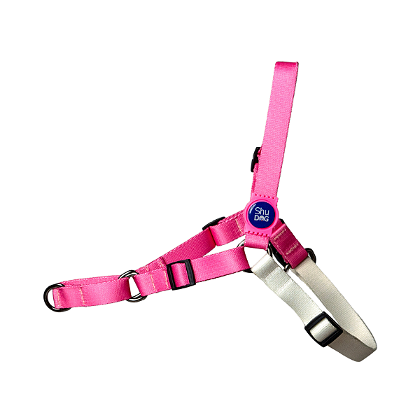 Peitoral Antipuxão para Cachorros  - Natu Rosa