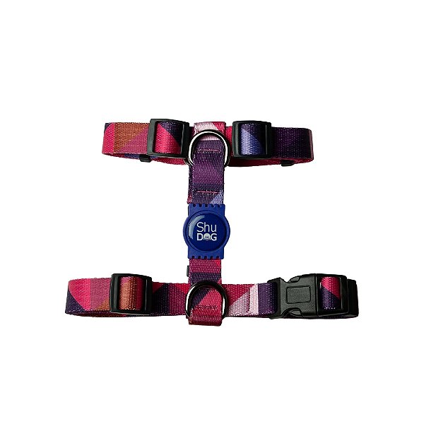 Peitoral H para Cachorros Shudog - Square Rosa