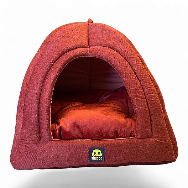 Cabana e Cama ShuDog 2 em 1, para Cães e Gatos