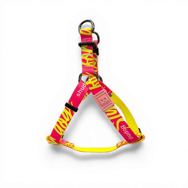 Peitoral Americano para Cachorros - Style Rosa