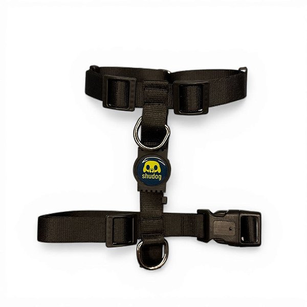 Peitoral H para cachorros Shudog - Impulso Preto