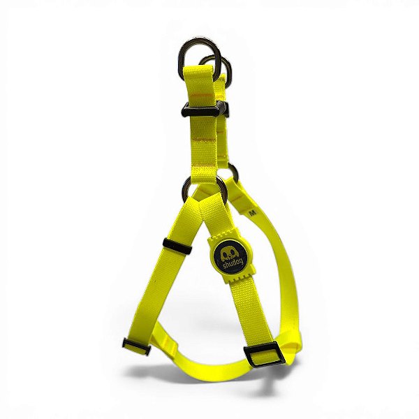 Peitoral Americano para cachorros - Impulso Amarelo Neon