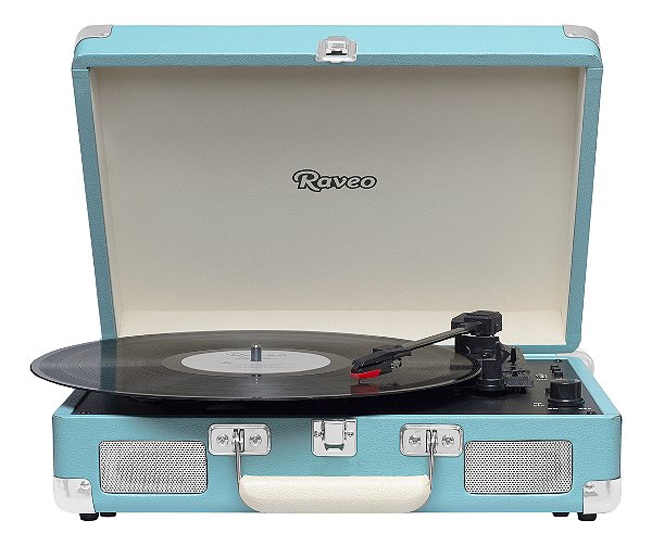 Vitrola Raveo Sonetto Chrome Retrô Toca Discos Vinil Light