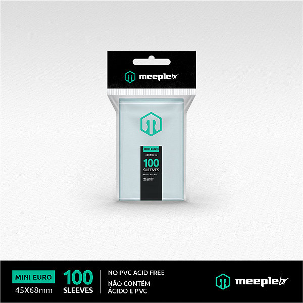 Sleeves MeepleBR - MINI EURO (45x68mm)