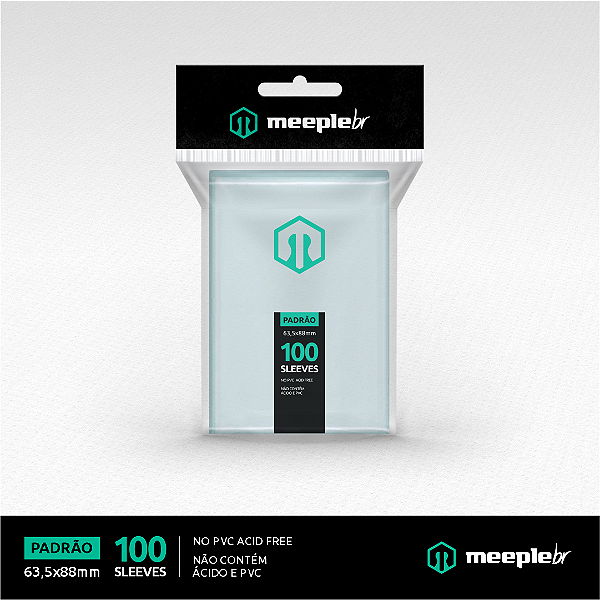 Sleeves MeepleBR - PADRAO (63,5x88mm)