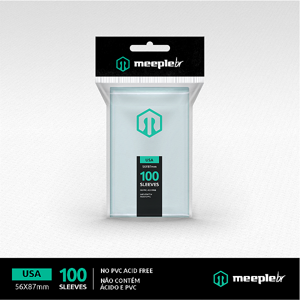 Sleeves MeepleBR - USA (56x87mm)