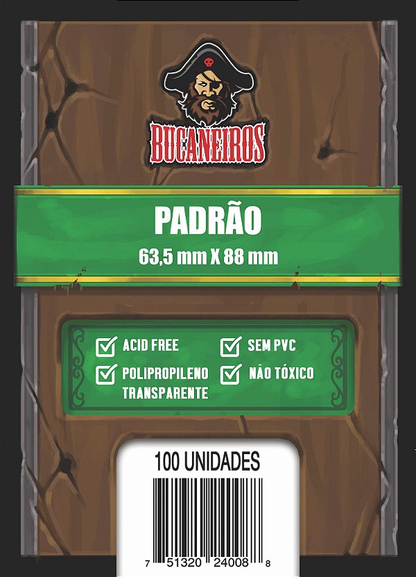 Sleeve Bucaneiros - Padrão (63,5 x 88)