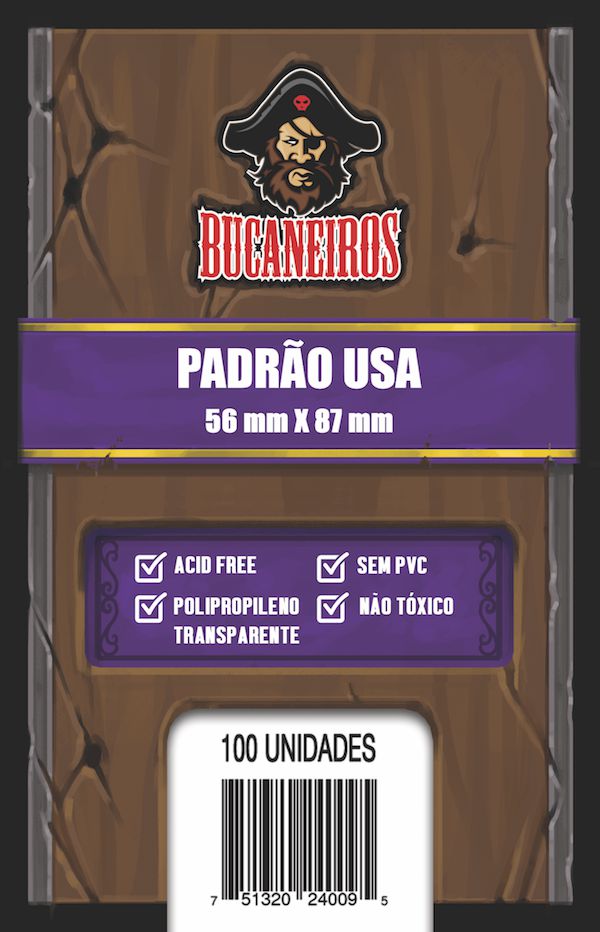 Sleeve Bucaneiros - Padrão USA (56 x 87)