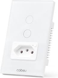 INTERRUPTOR 2 SESOES + TOMADA INTELIGENTE COIBEU MODELO CB35