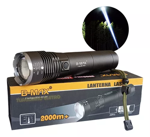 LANTERNA LASER TATICA 2000M+ POTENTE B-MAX BM-8534