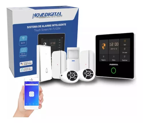 SISTEMA DE ALARME INTELIGENTE WIFI COM DISPLAY ATM-100