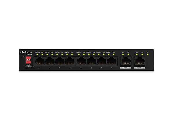 SWITCH 10P 8POE+2P S1110F-P INTELBRAS