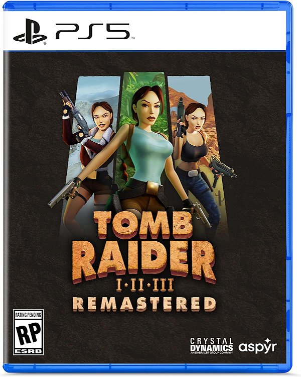Tomb Raider I-III Remastered Starring Lara Croft PS5 Midia Fisica