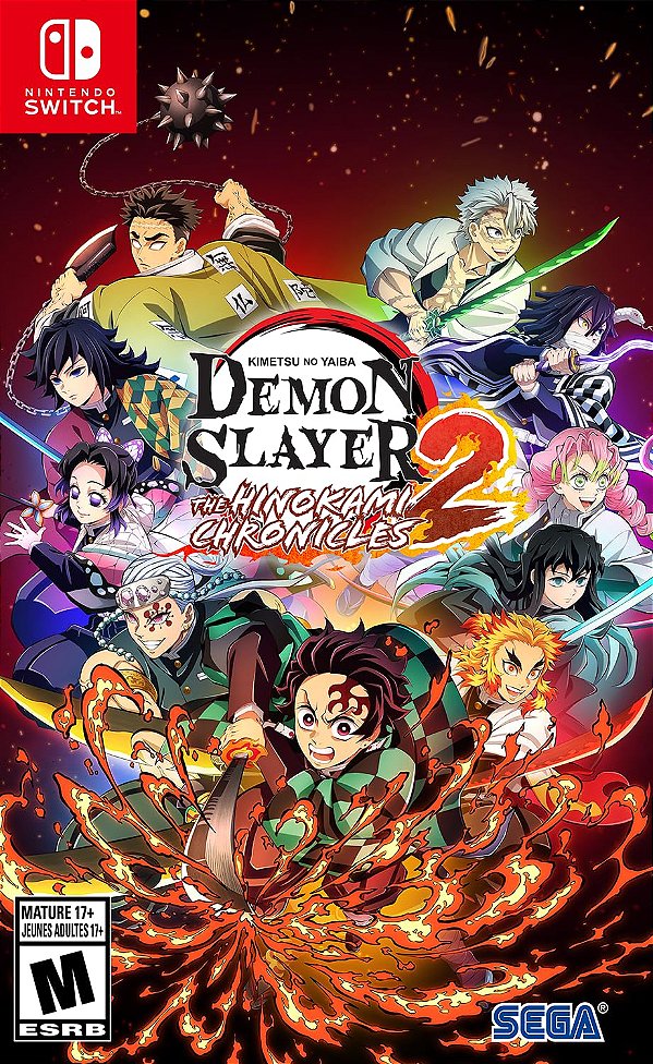 Demon Slayer Kimetsu no Yaiba The Hinokami Chronicles 2 Switch Midia Fisica