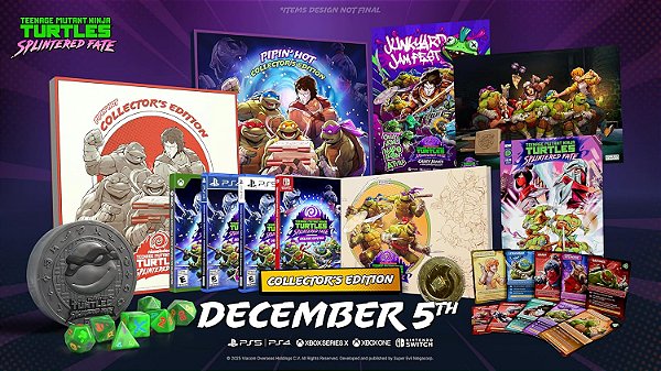 Teenage Mutant Ninja Turtles Splintered Fate Pipin Hot Collectors Edition Switch Midia Fisica