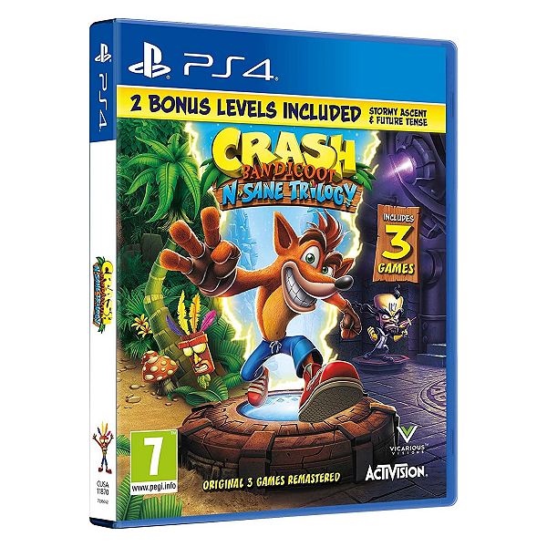 Crash Bandicoot N Sane Trilogy 2.0 PS4 Midia Fisica