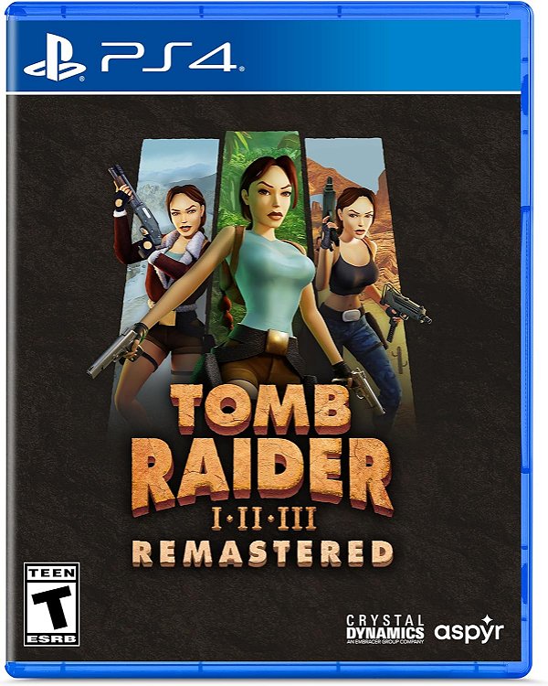 Tomb Raider I-III Remastered Starring Lara Croft PS4 Midia Fisica
