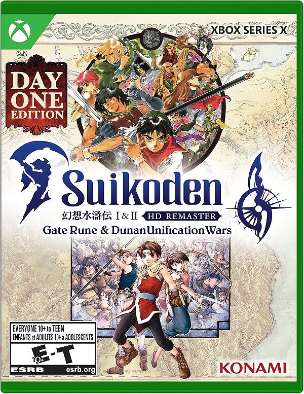 Suikoden I & II HD Remaster Gate Rune and Dunan Unification Wars Day One Edition Xbox Series X Midia Fisica