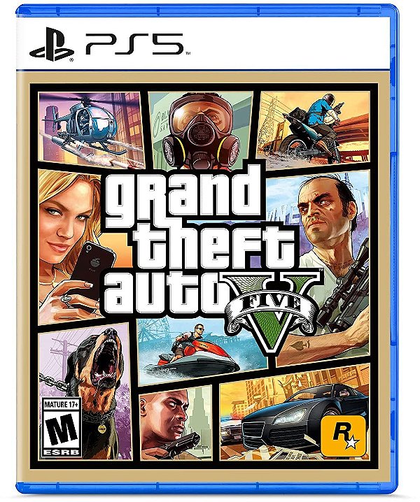 Grand Theft Auto V GTA 5 PS5 Midia Fisica