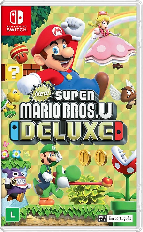 New Super Mario Bros U Deluxe Switch BR Midia Fisica