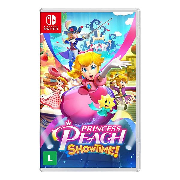 Princess Peach Showtime Switch BR Midia Fisica