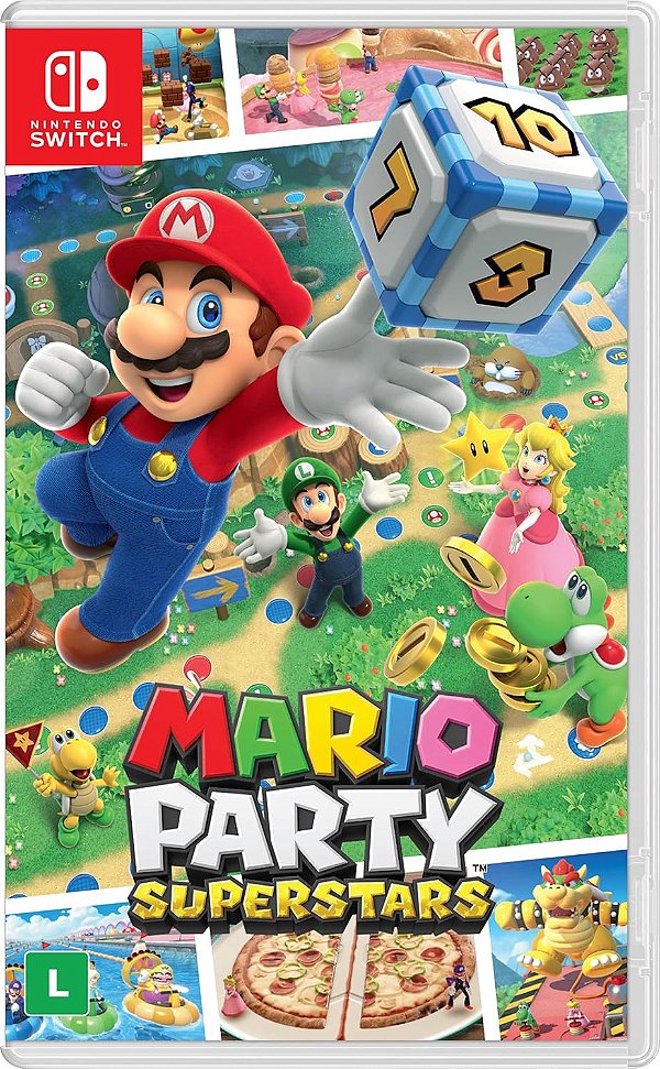 Mario Party Superstars Switch BR Midia Fisica