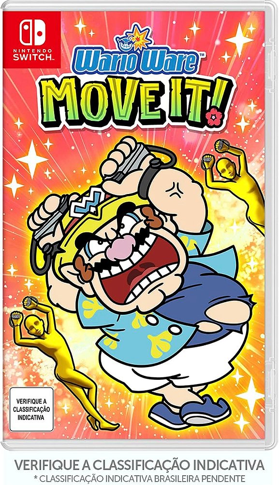 WarioWare Move It Switch BR Midia Fisica