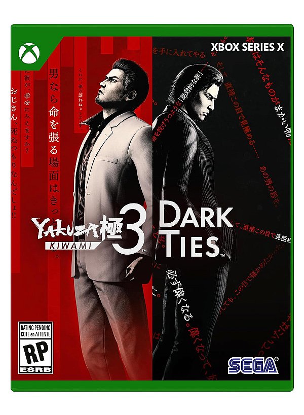 Yakuza Kiwami 3 & Dark Ties Xbox Series X Midia Fisica