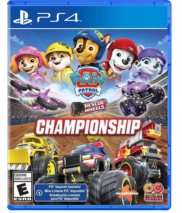 Paw Patrol Rescue Wheels Championship PS4 Midia Fisica