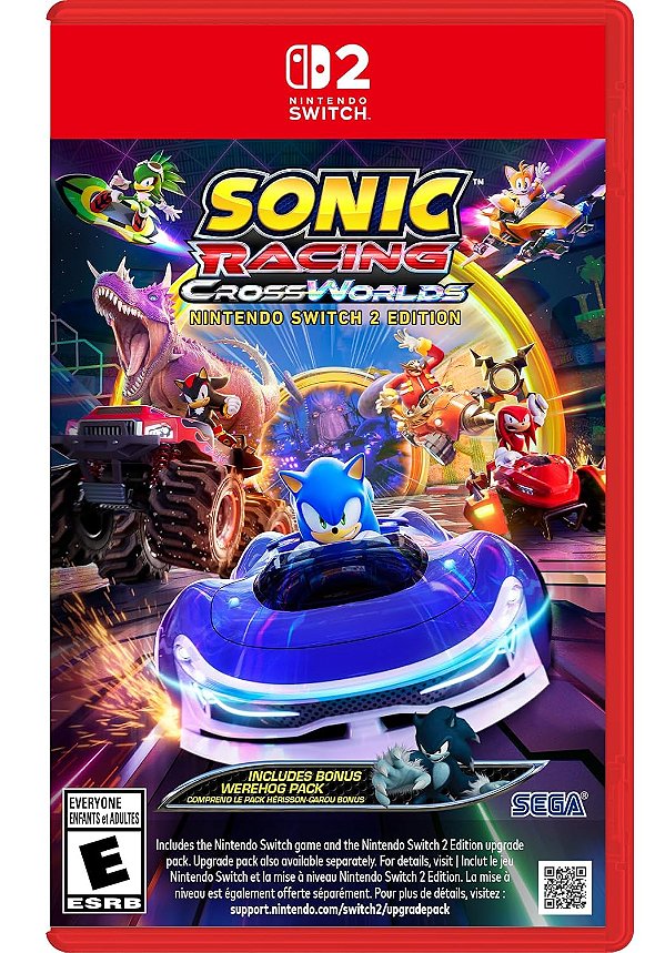 Sonic Racing CrossWorlds Launch Edition Switch 2 Midia Fisica