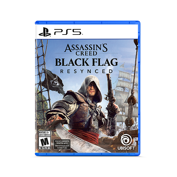 Assassins Creed Black Flag Resynced PS5 Midia Fisica - PRÉ-VENDA