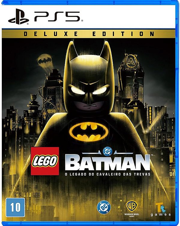 Lego Batman O Legado do Cavaleiro das Trevas Edição Deluxe PS5 BR Midia Fisica