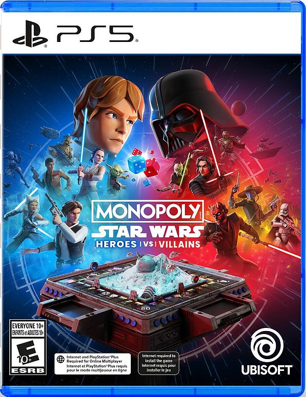 Monopoly Star Wars Heroes vs Villains PS5 Midia Fisica - PRÉ-VENDA