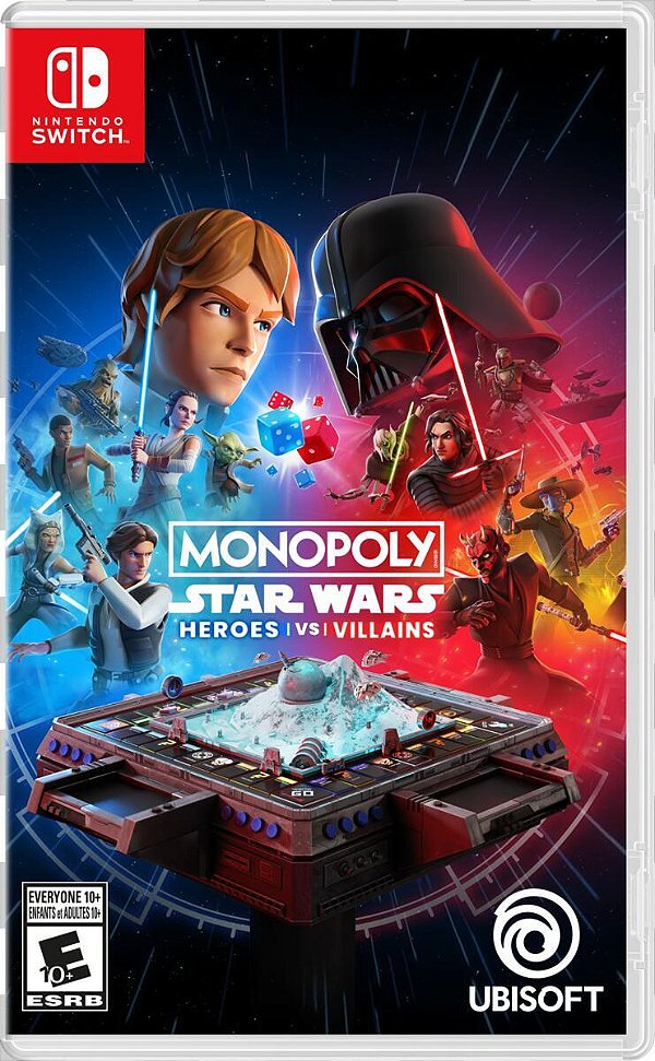 Monopoly Star Wars Heroes vs Villains Switch Midia Fisica - PRÉ-VENDA
