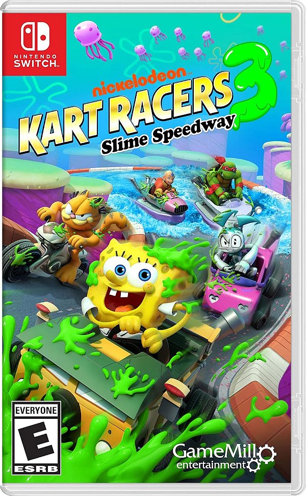 Nick Kart Racers 3 Slime Speedway Switch Midia Fisica