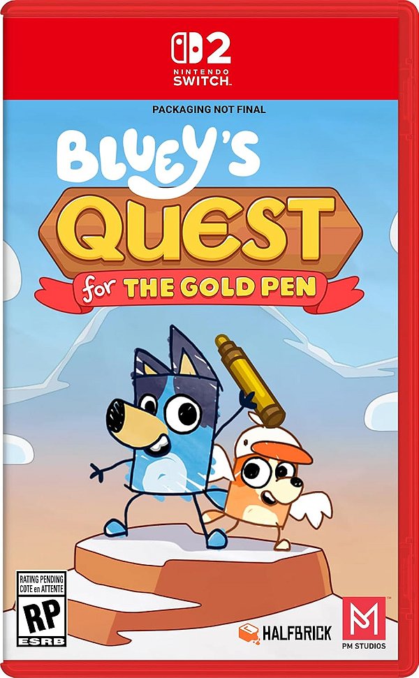 Blueys Quest for The Gold Pen Switch 2 Midia Fisica