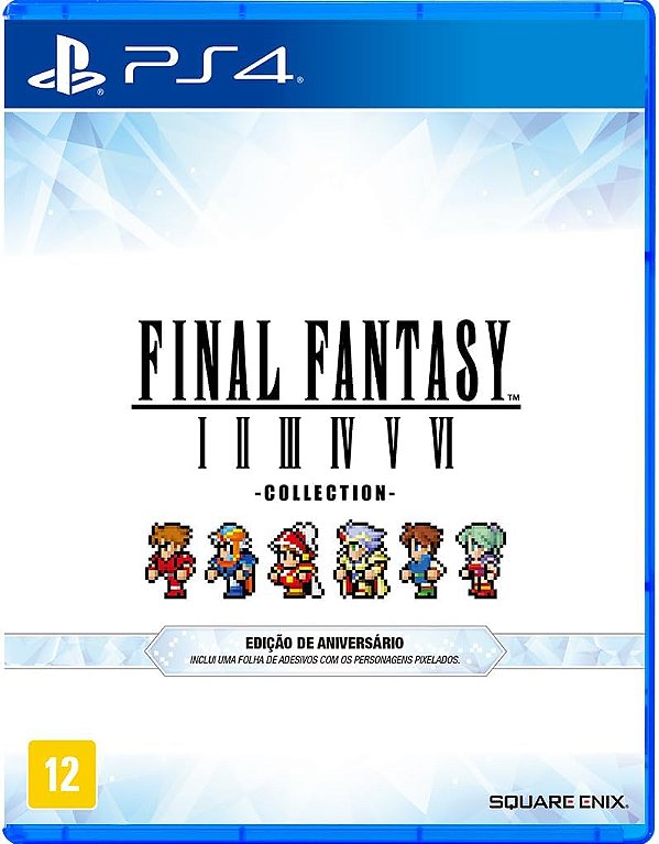 Final Fantasy I-VI Pixel Remaster Collection Anniversary Edition PS4 Midia Fisica