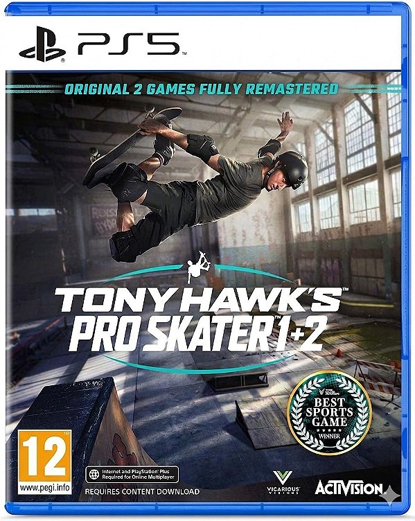 Tony Hawk Pro Skater 1+2 PS5 EUR Midia Fisica