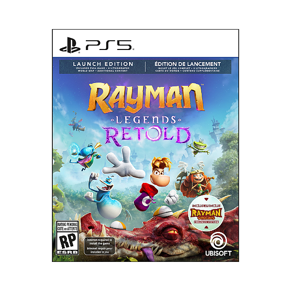 Rayman Legends Retold Launch Edition PS5 Midia Fisica - PRÉ-VENDA