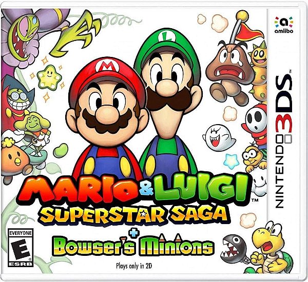 Mario E Luigi Superstar Saga + Bowsers Minions 3DS Midia Fisica
