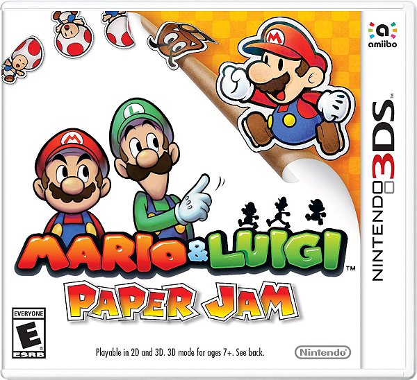 Mario & Luigi Paper Jam 3DS Midia Fisica