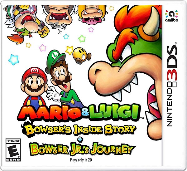 Mario e Luigi Bowsers Inside Story + Bowser Jrs Journey 3DS Midia Fisica