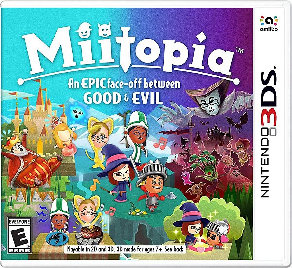 Miitopia An Epic Face Off Between Good and Evil 3DS Midia Fisica